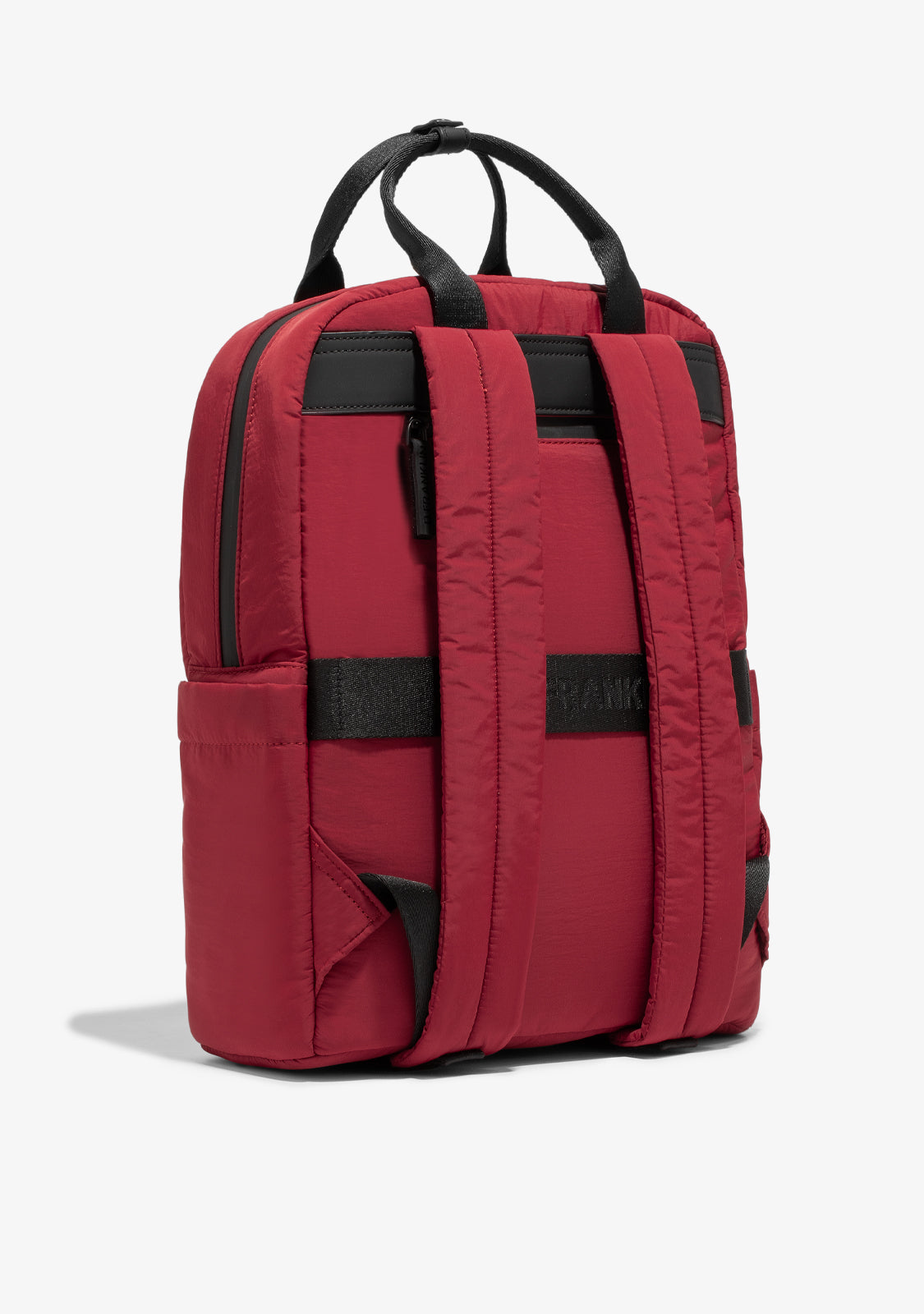 Multi-Pocket Nylon Backpack Red + Custom Set Lime