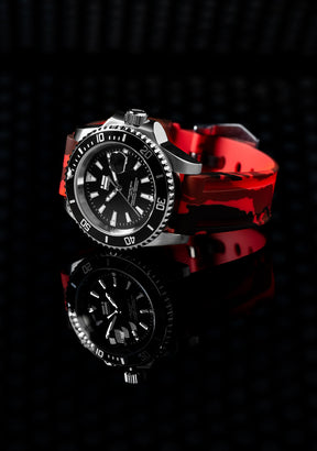 Scuba Diving Red Camo Steel Black