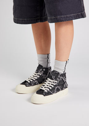 One Way High Denim Black + Cadeau Chaussettes