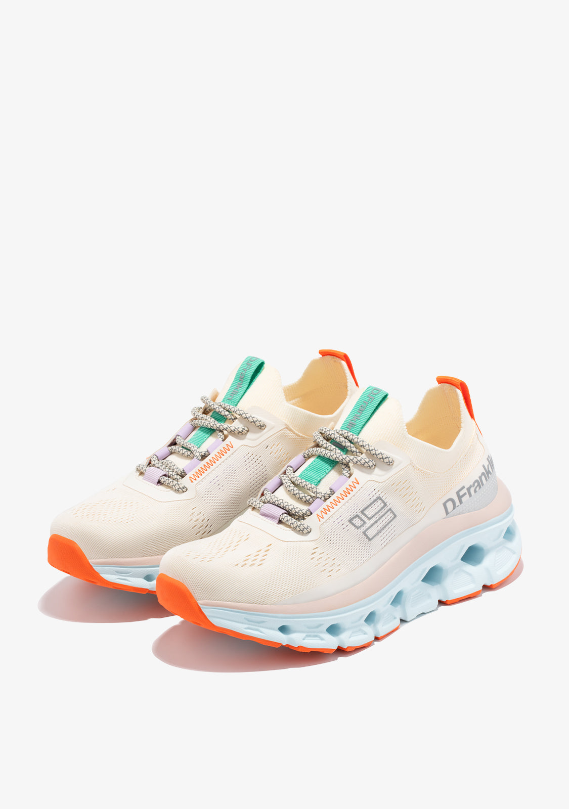 Aero Sneakers Mesh White / Orange