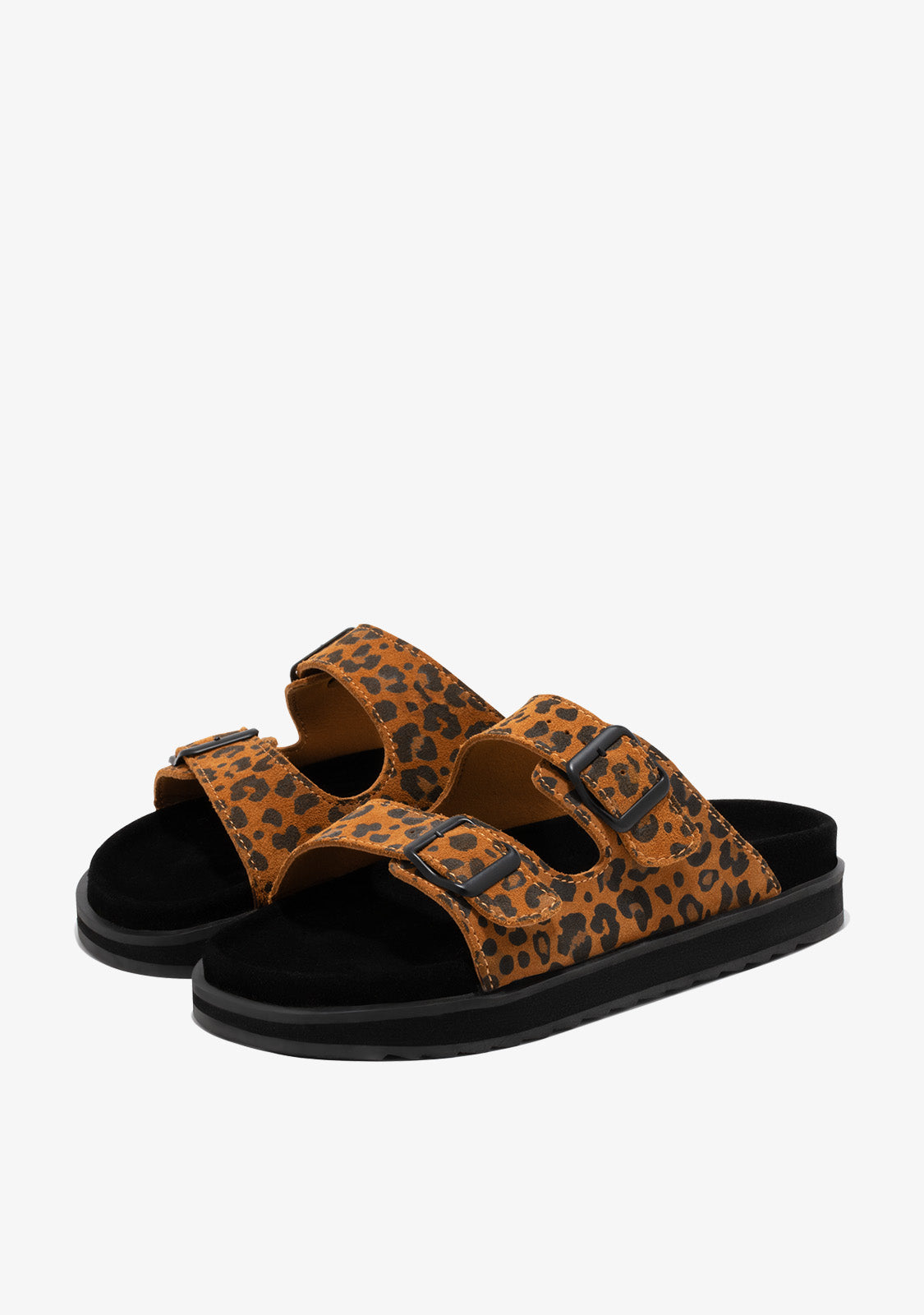 Nordic Sandal Buckle Leopard