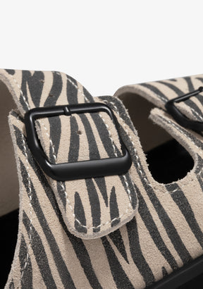 Nordic Sandal Buckle Zebra