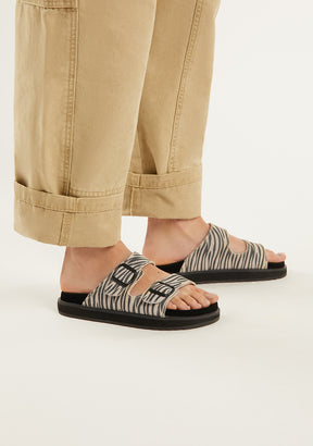 Nordic Sandal Buckle Zebra