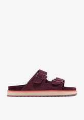 Nordic Sandal Buckle Burgundy