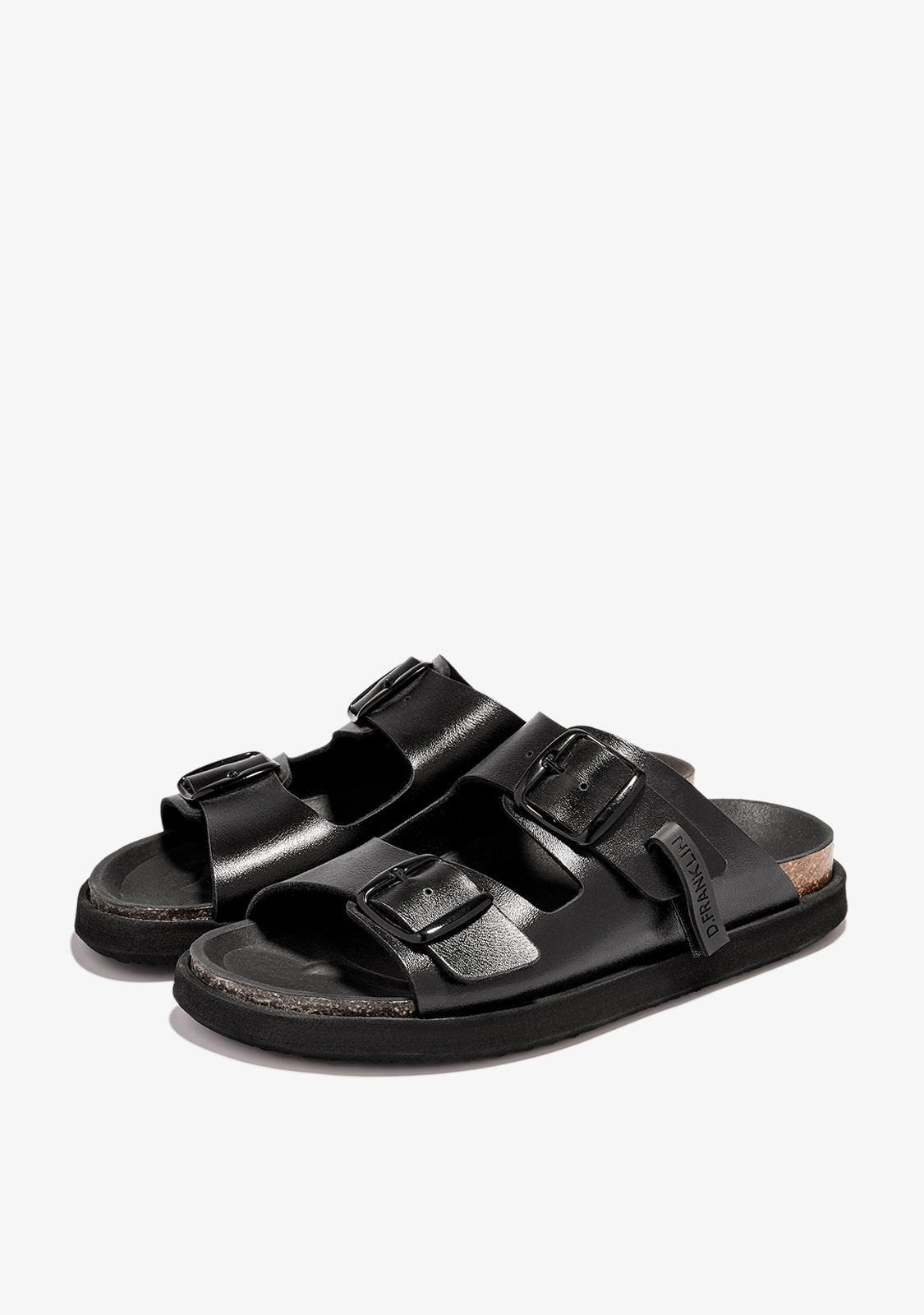 Vibe Sandals Buckle Met Black
