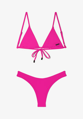 Kai Top + Ava Bottom Hot Pink Bikini