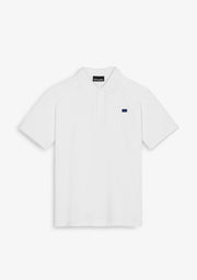 Polo basique blanc / bleu marine | D.Franklin