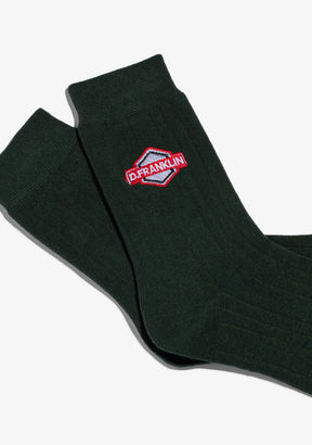 DF Patch Socks Green