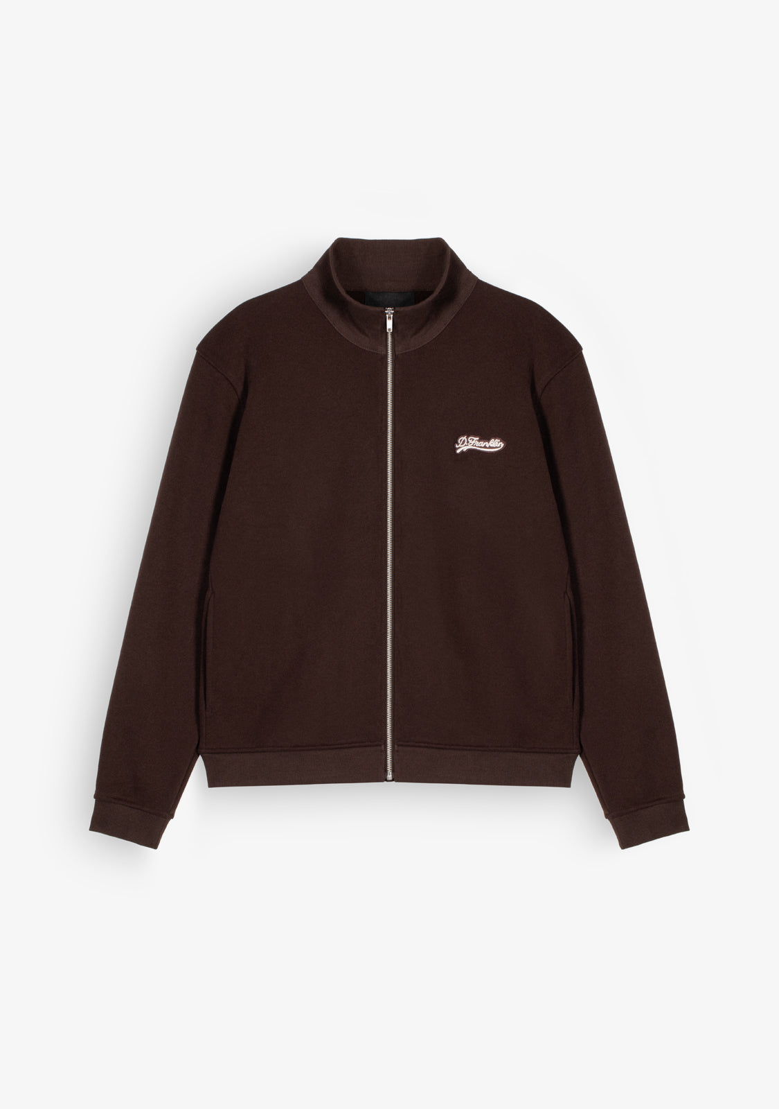 Zip-Up`Brown Sweatshirt
