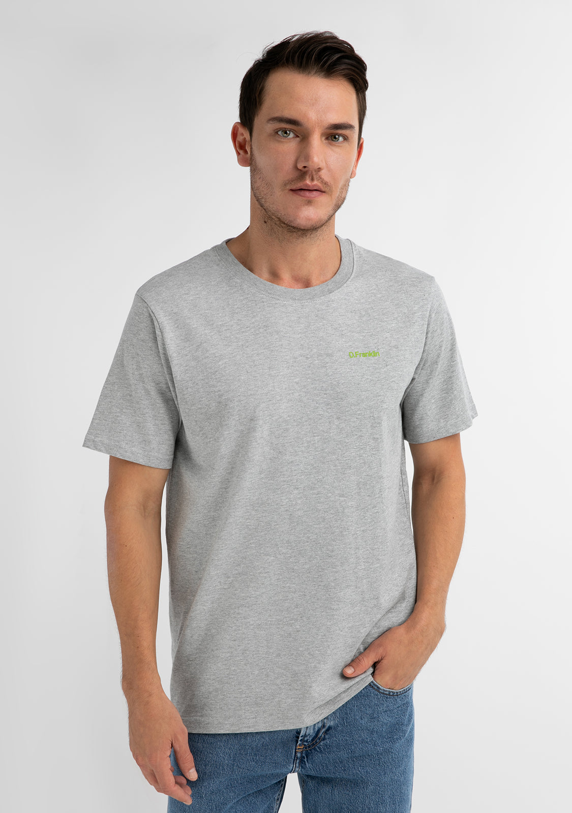 Basic Logo T-Shirt Grey / Green