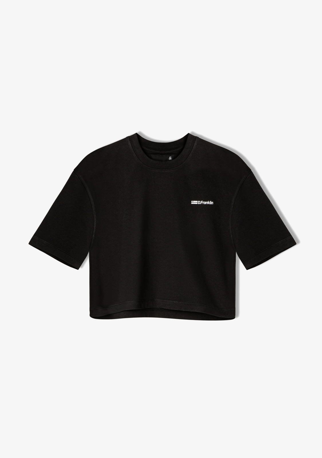 St. Denis Cropped T-Shirt Black / White