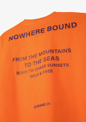 Nowhere Bound T-Shirt Orange / Purple