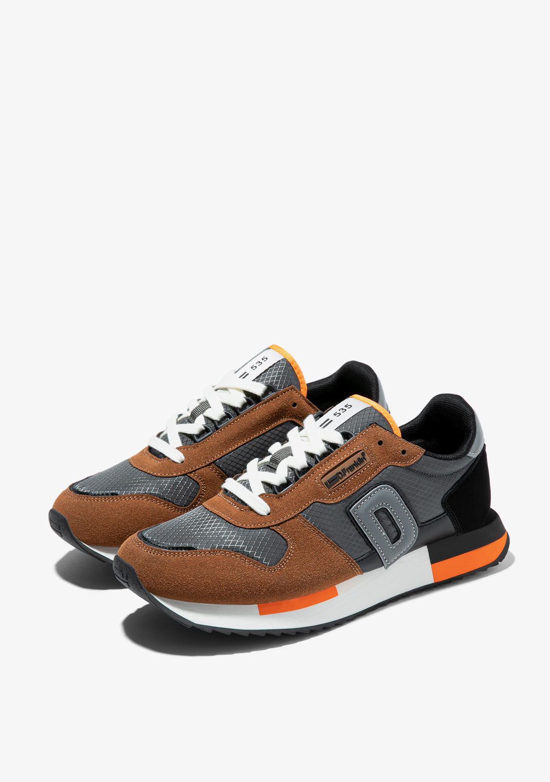 535 Nylon Grey / Camel