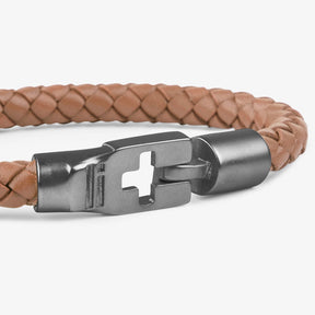 Bracelet Leather Gunmetal