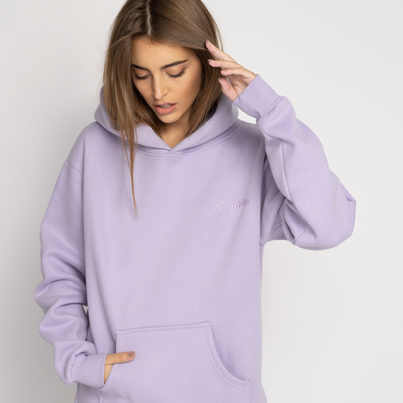 Hoodie Oversized DF Basic Lilac