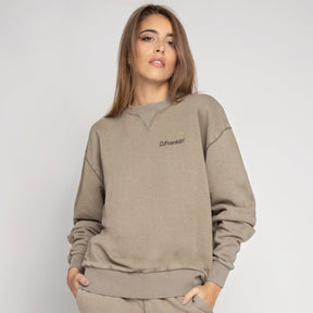 Sweatshirt Oversized Basic Sand