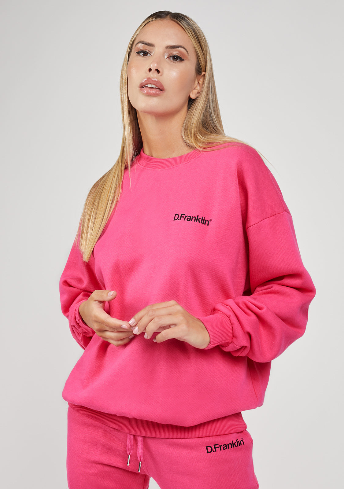 Sweatshirt Oversized Basic Pink