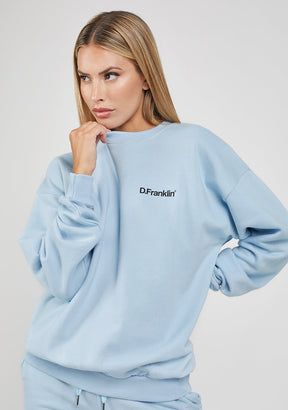 Sweatshirt Oversized Basic Blue