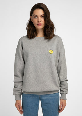 Sweatshirt Smiley Female Grey