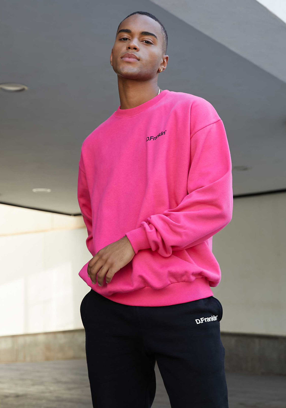Sweatshirt Oversized D.Franklin Basic Pink