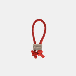 Keychain Jeroboam Leather Red/Metal
